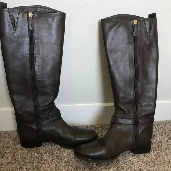 Tory Burch Brown Bristol Riding Boots - Picture 3 of 7